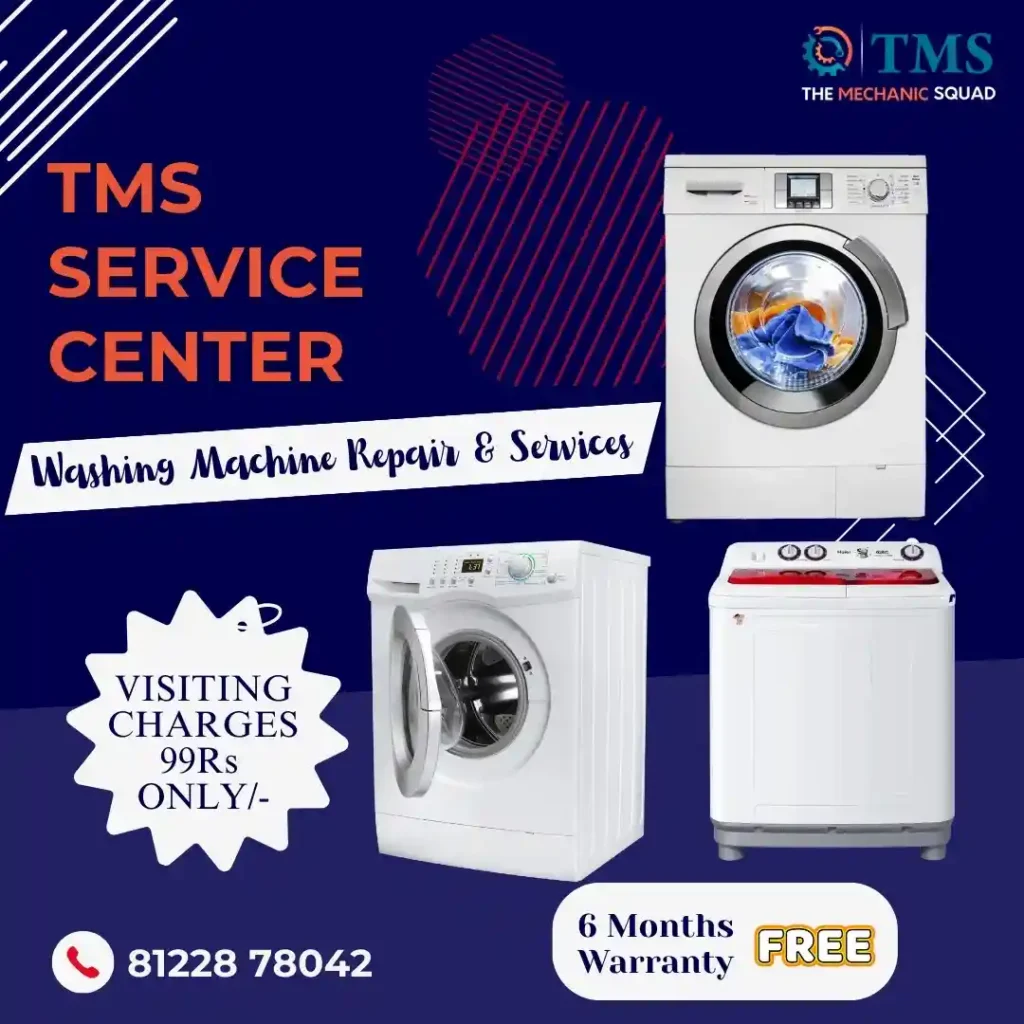 Washing Machine Repair Services in Raj Bhavan Madras Raja, Chennai – TMS Service Center