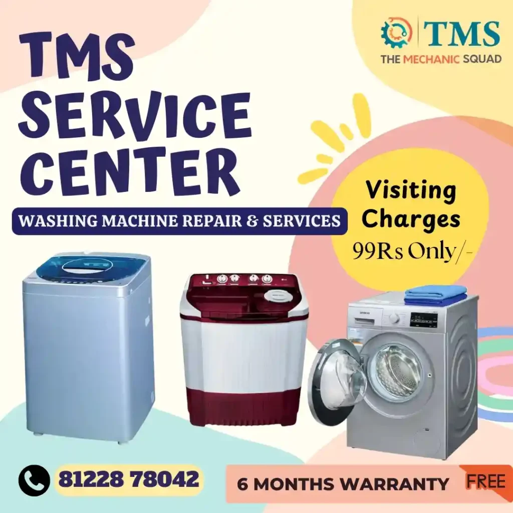 Washing Machine Repair Services in Rajbhavan, Chennai – TMS Service Center