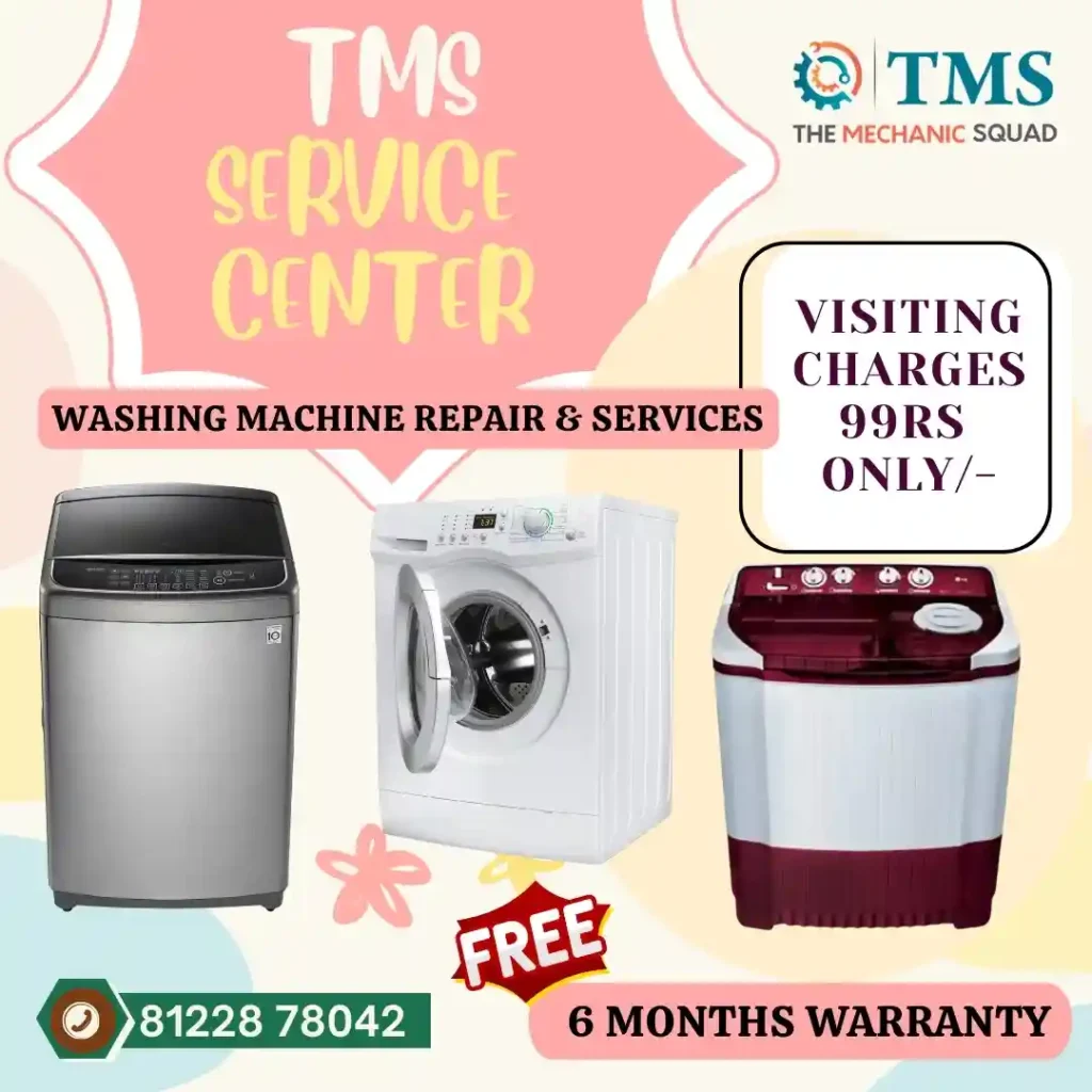 Washing Machine Repair Services in Tiruvanmiyur, Chennai – TMS Service Center